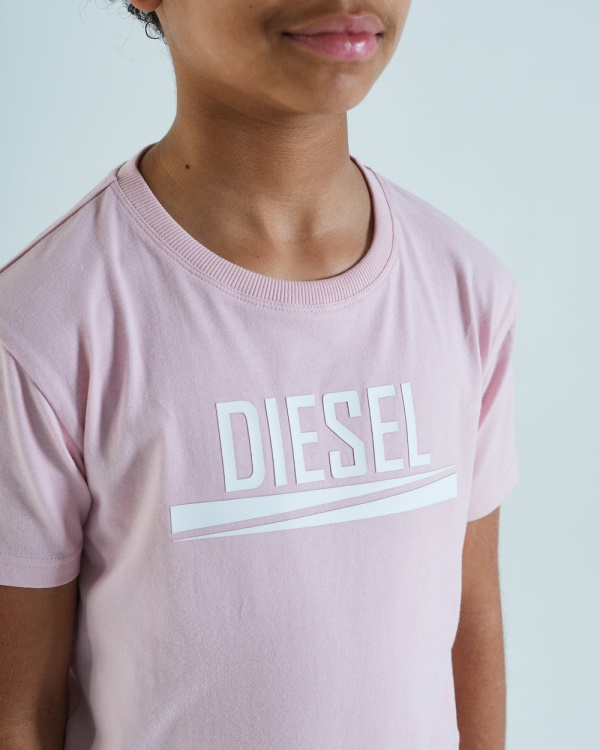 Navy Diesel Shawn Tee Pink