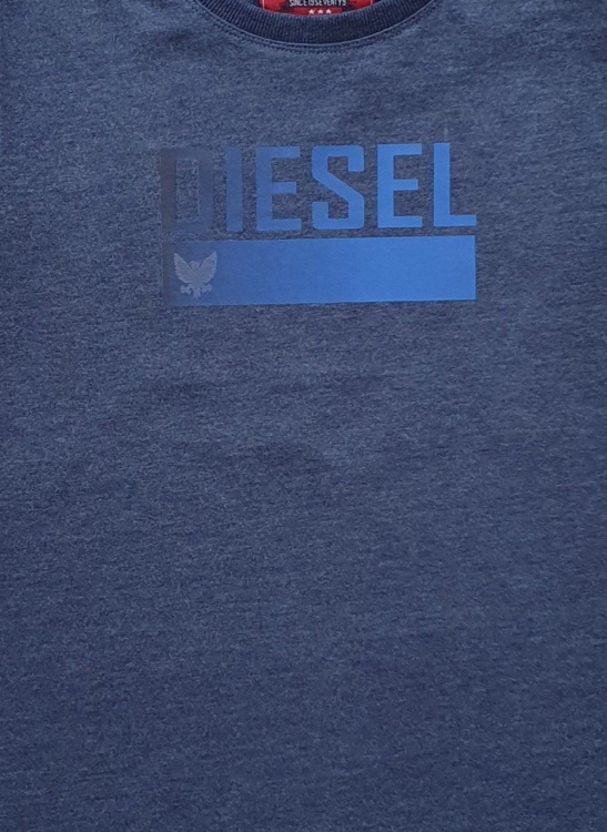 Diesel Fraser Tee Denim Melange Green