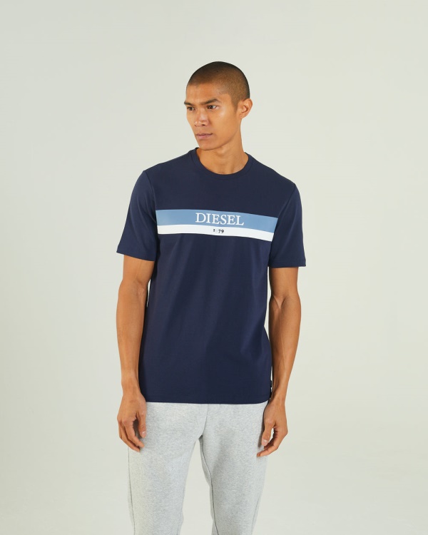 Diesel Hoyt Tee Navy Blazer Red