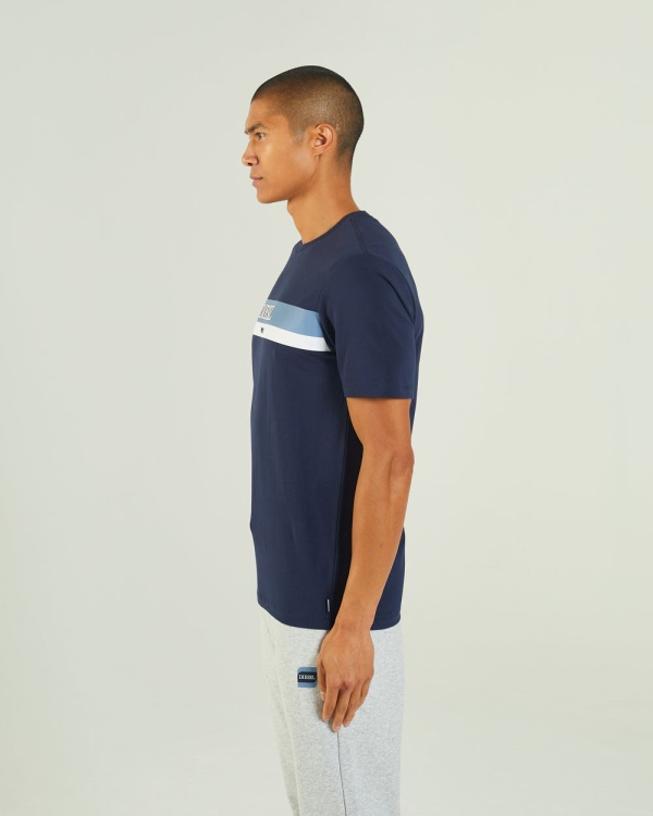 Diesel Hoyt Tee Navy Blazer Red