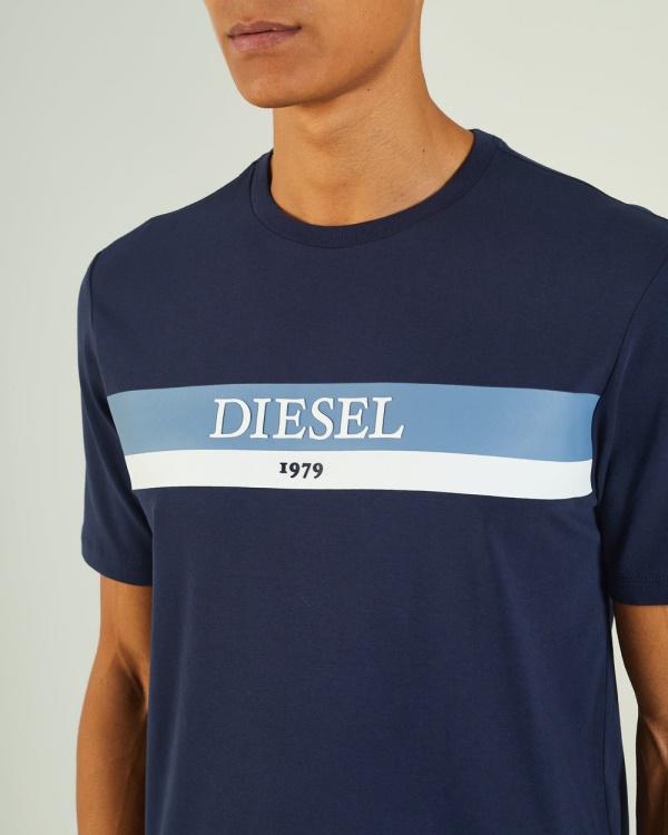 Diesel Hoyt Tee Navy Blazer Red