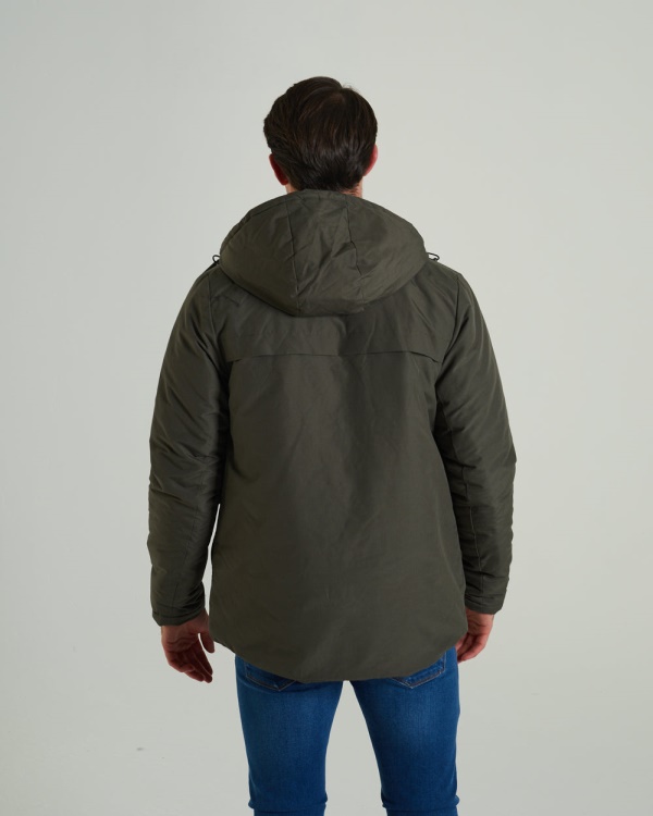 Bronson Parka Jacket Combat Green Diesel White