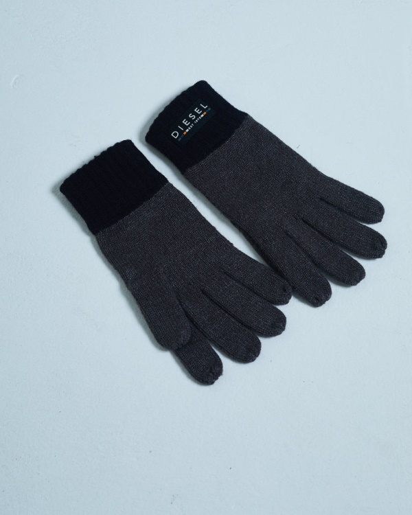 Diesel Christopher Gloves Black Grey