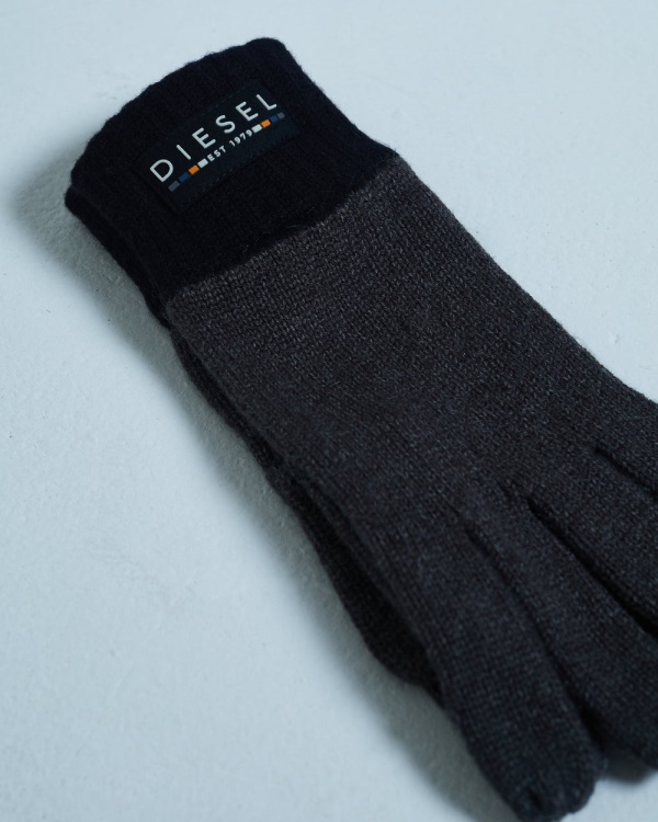 Diesel Christopher Gloves Black Grey