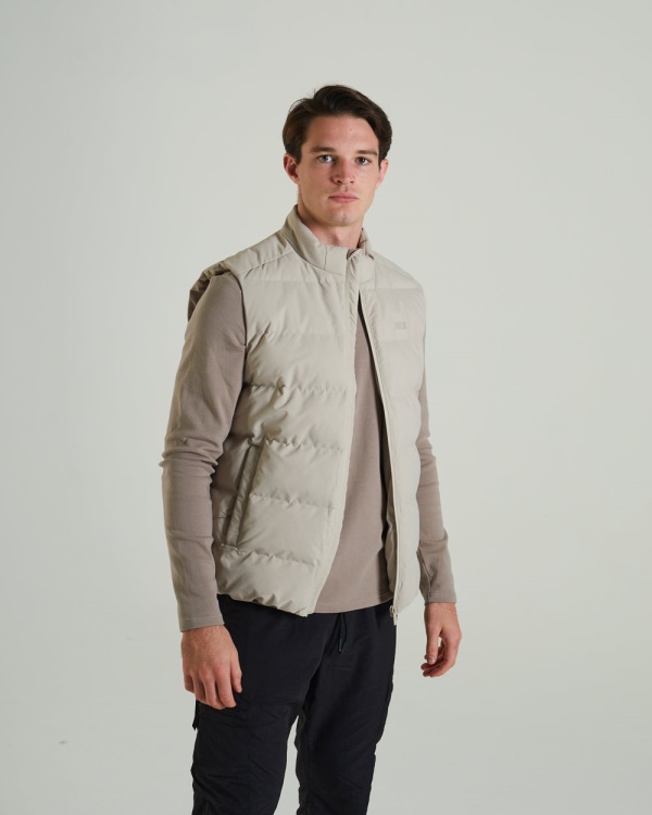 Gaston Gilet Sandy Dune Diesel Black