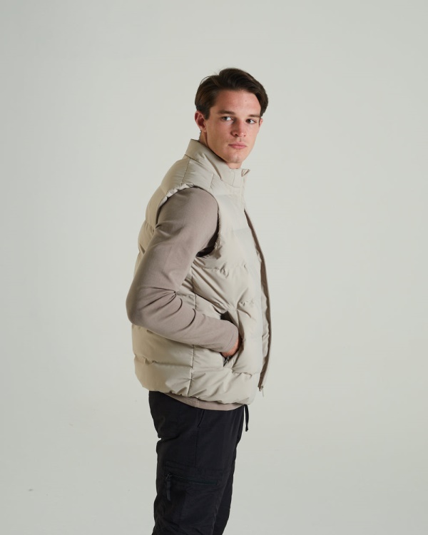 Gaston Gilet Sandy Dune Diesel Black