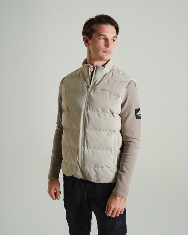 Gaston Gilet Sandy Dune Diesel Black