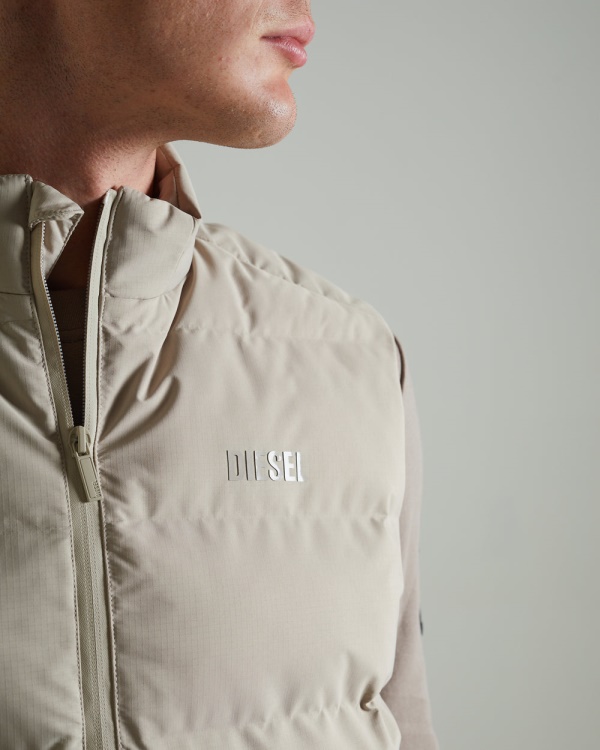 Gaston Gilet Sandy Dune Diesel Black