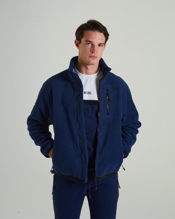 Diesel Eddy Fleece Jacket Sapphire Black