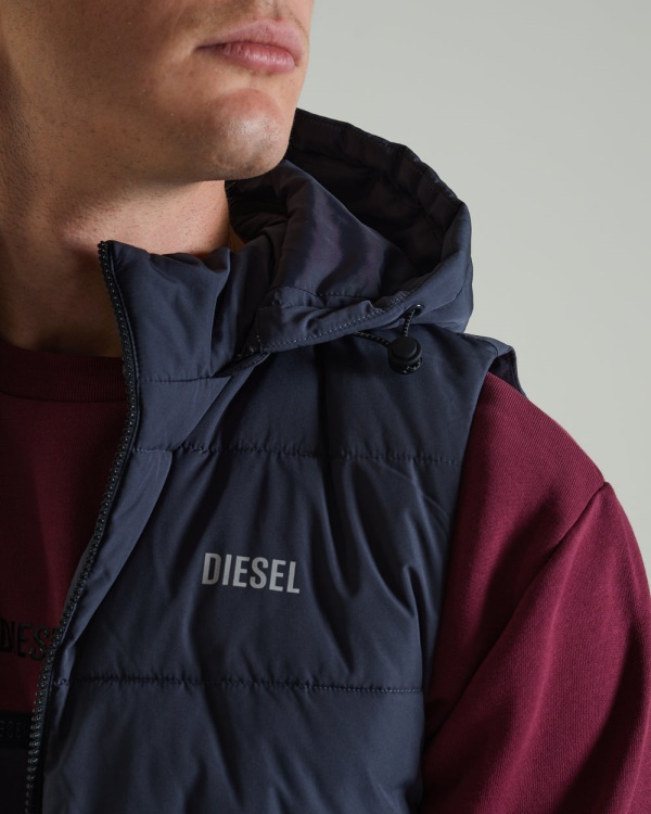 Diesel Oriel Gilet Thunder Grey White