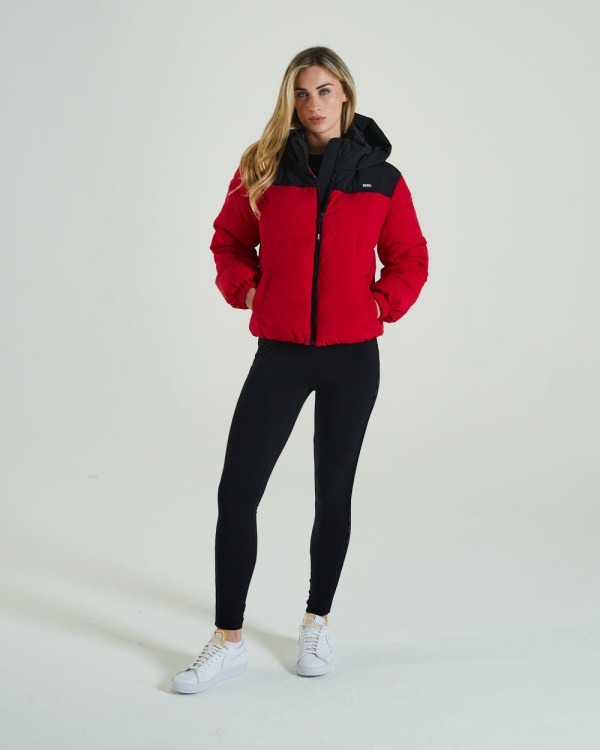 Vanessa Coat Tango Red Diesel Grey