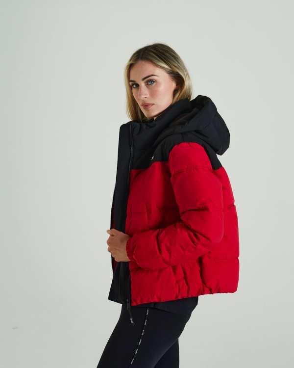 Vanessa Coat Tango Red Diesel Grey
