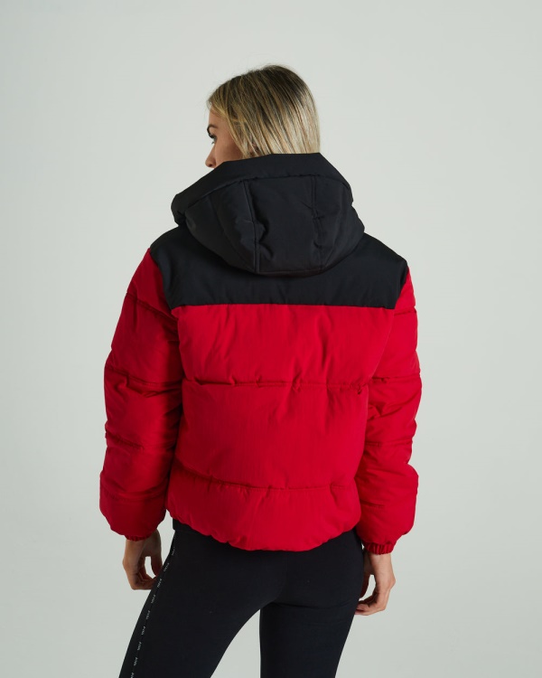 Vanessa Coat Tango Red Diesel Grey