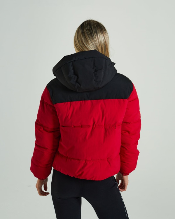Vanessa Coat Tango Red Diesel Grey