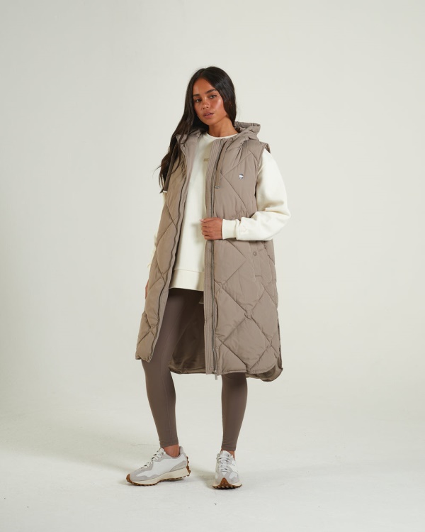 Fleur Gilet Mink Diesel White