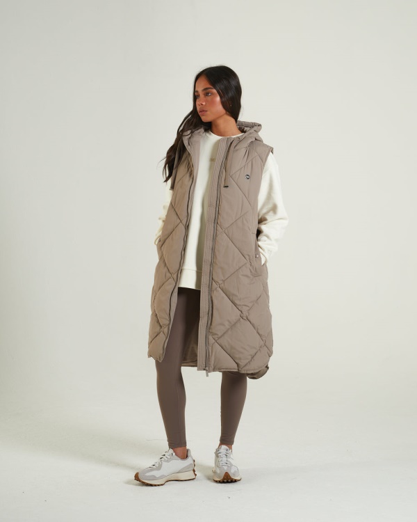 Fleur Gilet Mink Diesel White