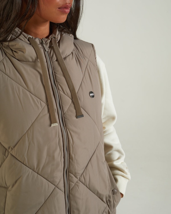 Fleur Gilet Mink Diesel White