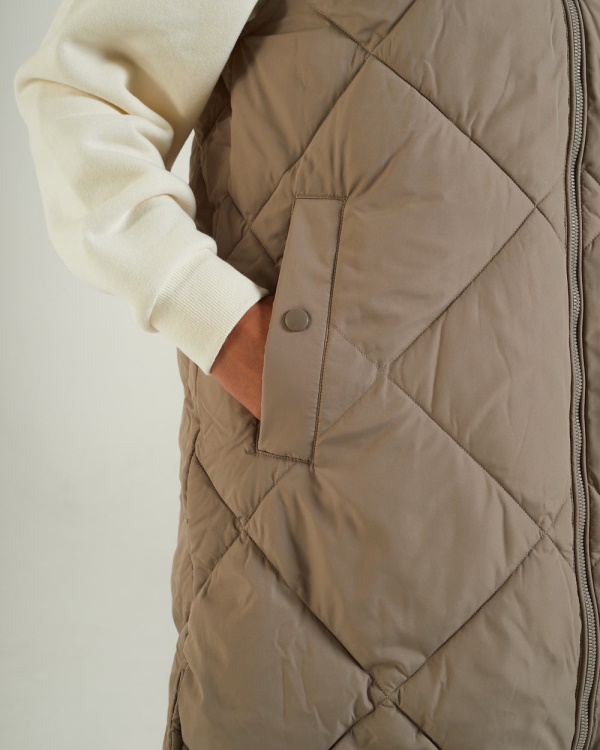 Fleur Gilet Mink Diesel White