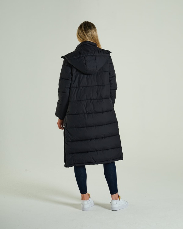 Tess Coat Black Diesel Purple