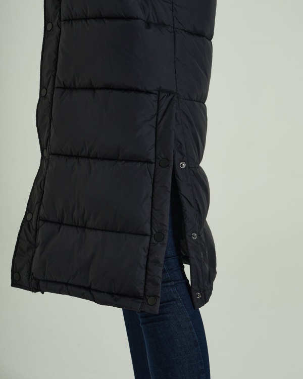 Tess Coat Black Diesel Purple