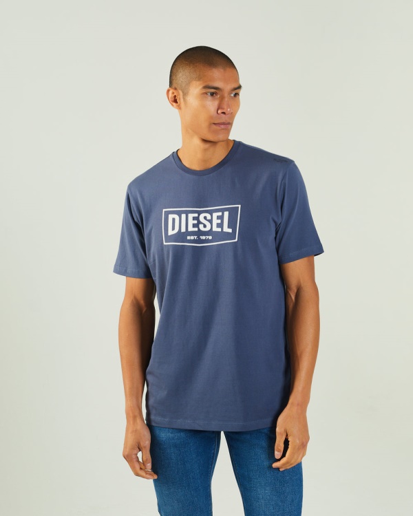 Beige Miller Tee Steel Indigo Diesel