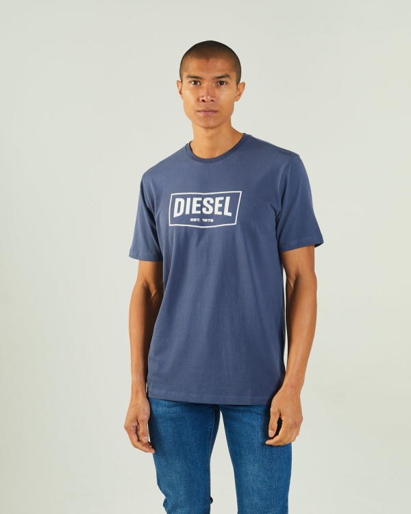 Beige Miller Tee Steel Indigo Diesel