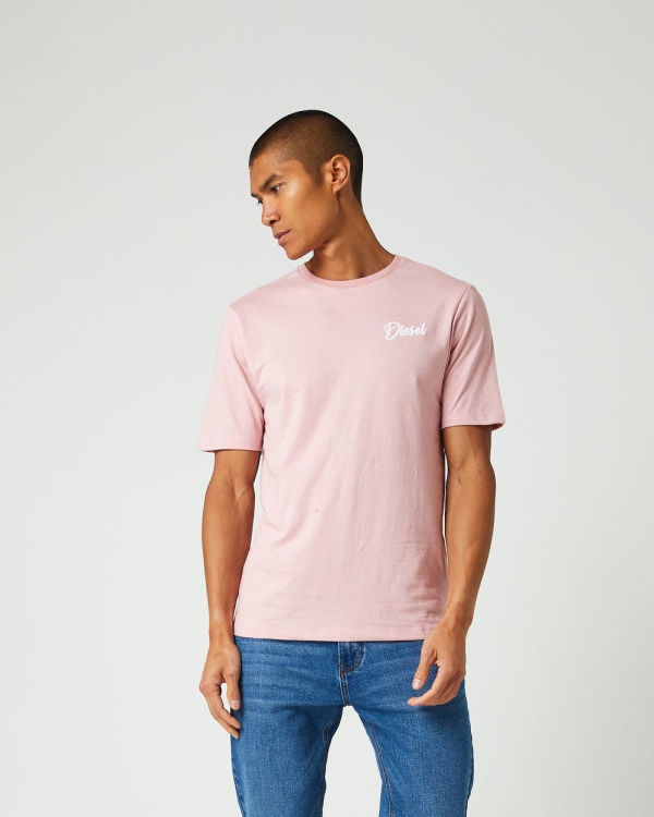 Blue Dakota Tee Cherry Pink Diesel
