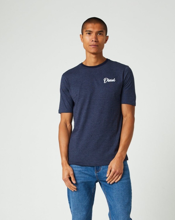 Diesel Dakota Tee Navy Blazer Pink