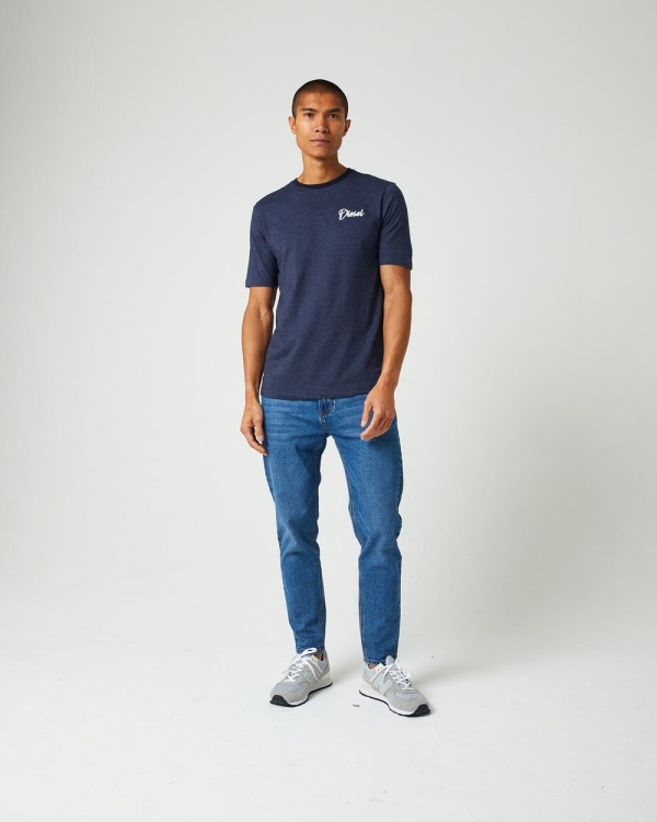 Diesel Dakota Tee Navy Blazer Pink