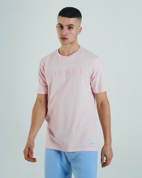 Diesel Shayne Tee Bermuda Pink Navy