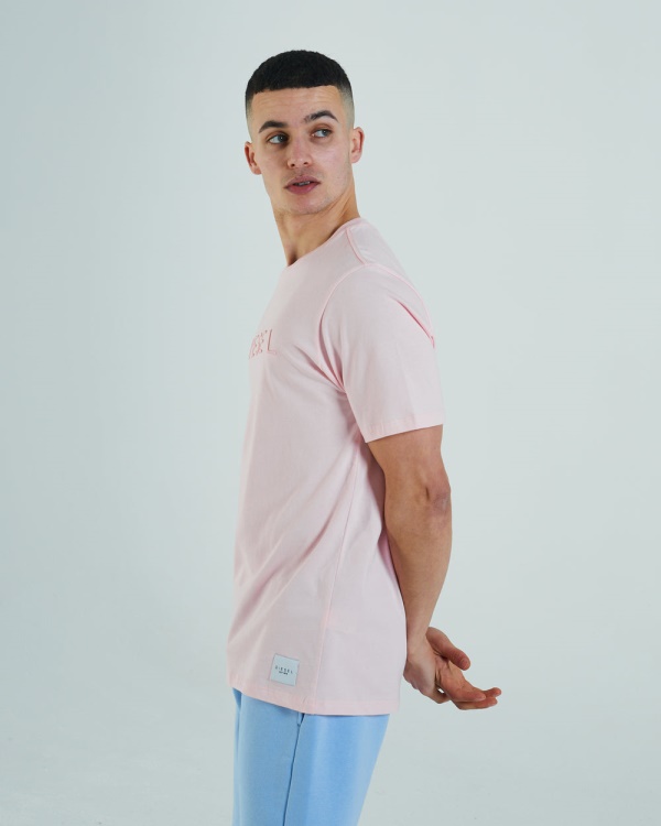 Diesel Shayne Tee Bermuda Pink Navy