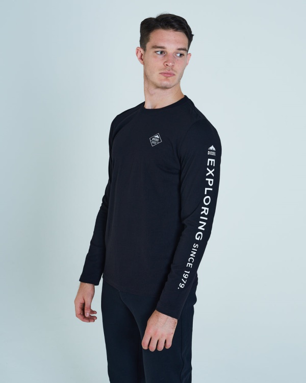 Bryson Ls Tee Black Diesel Navy