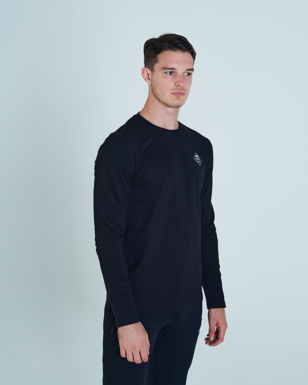 Bryson Ls Tee Black Diesel Navy