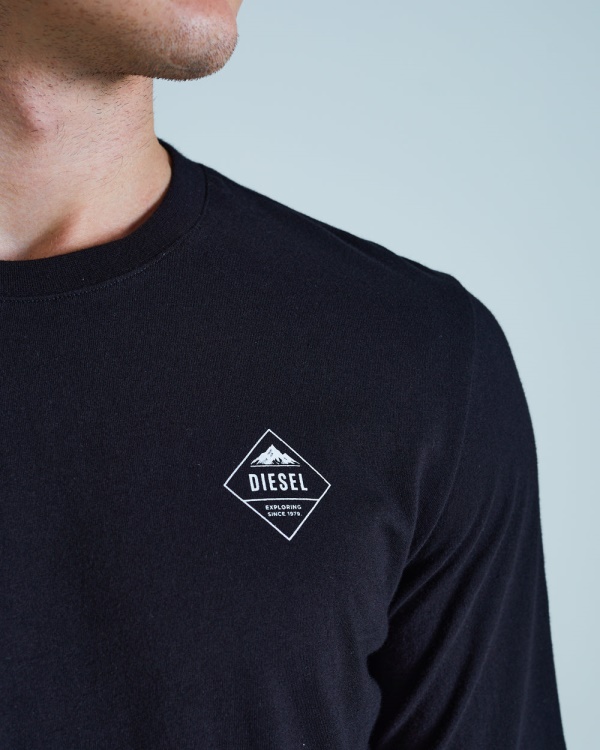 Bryson Ls Tee Black Diesel Navy