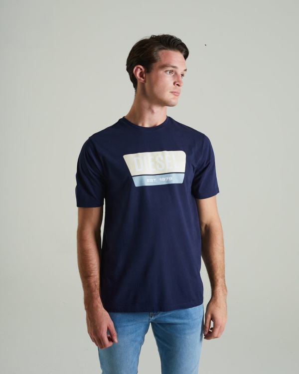 Black Diesel Penn Tee Navy Blazer