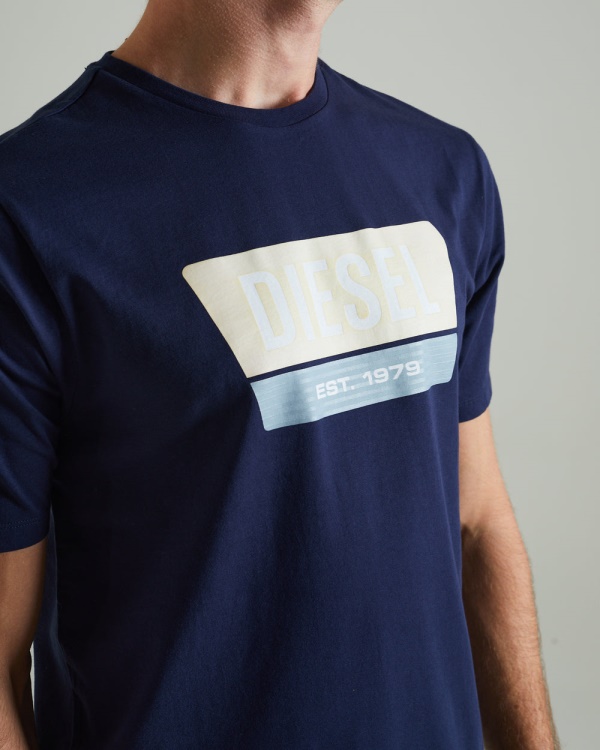 Black Diesel Penn Tee Navy Blazer