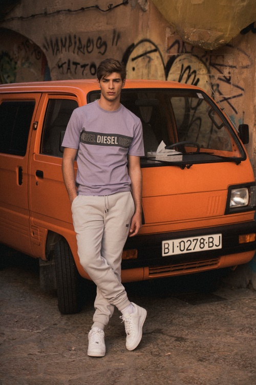 Grey Augustus Tee Sunset Diesel