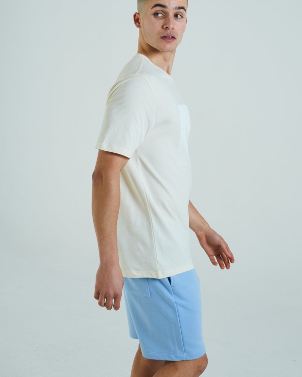 White Stuart Tee Mellow Yellow Diesel