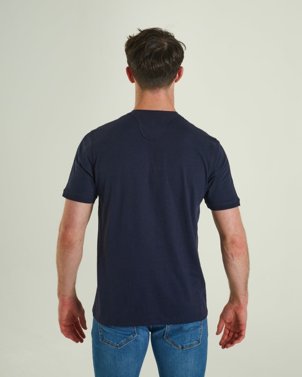 Diesel Kian Henley Navy Blazer White