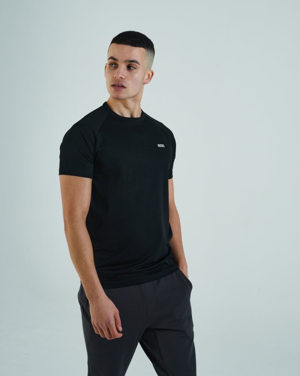 Diesel Aaro Tee New Black Red