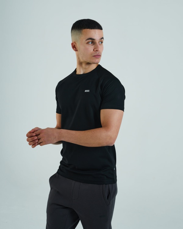 Diesel Aaro Tee New Black Red