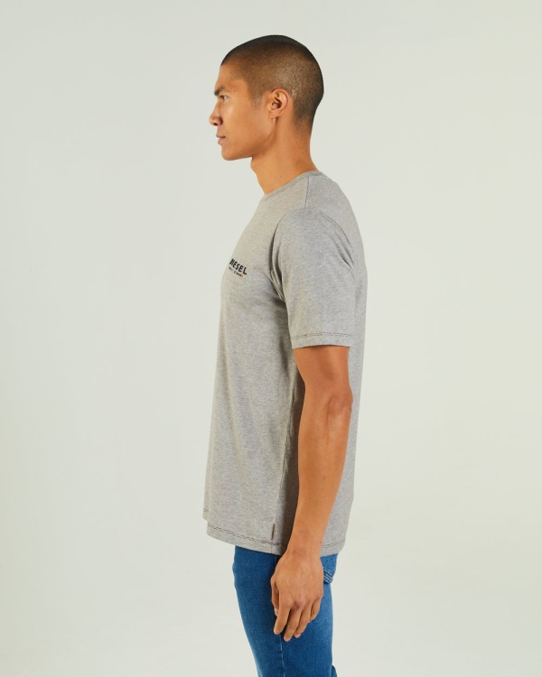 Diesel Freddie Tee Silt Stone Red