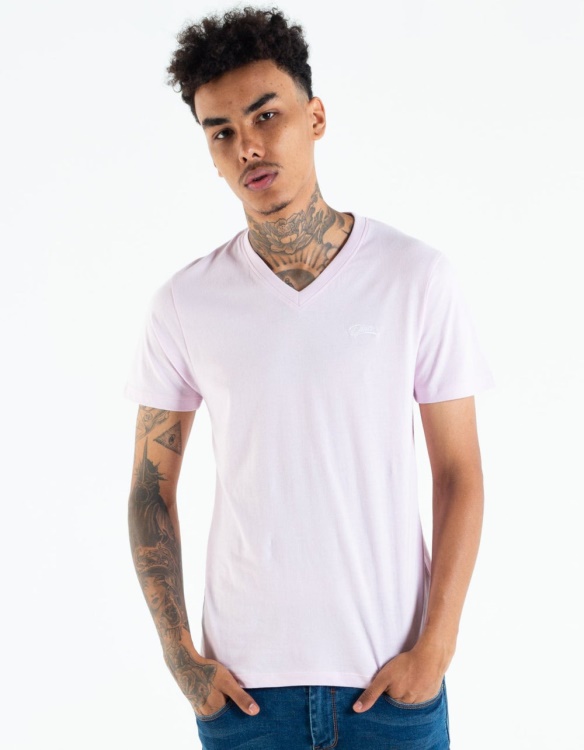 Purple Basic Scott V Neck Tee Winsome Orchid Diesel