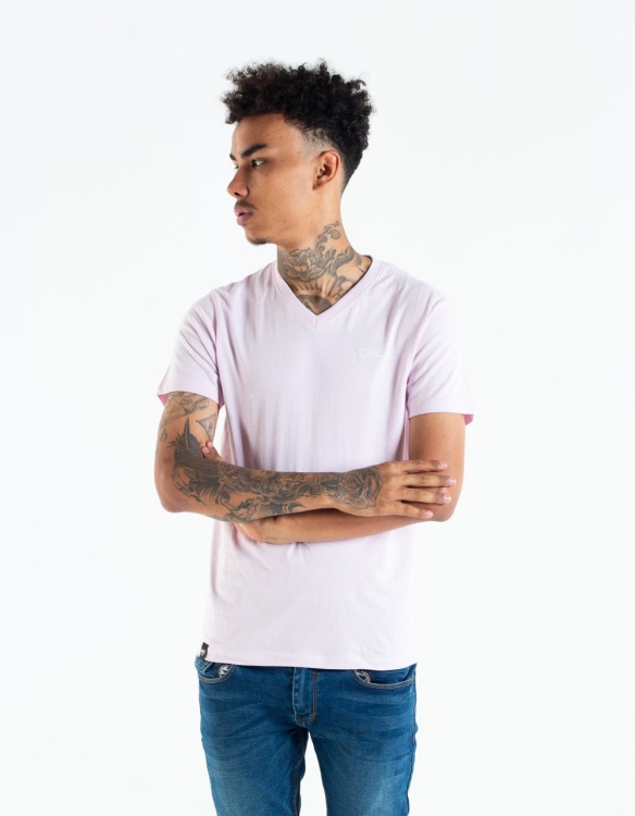 Purple Basic Scott V Neck Tee Winsome Orchid Diesel