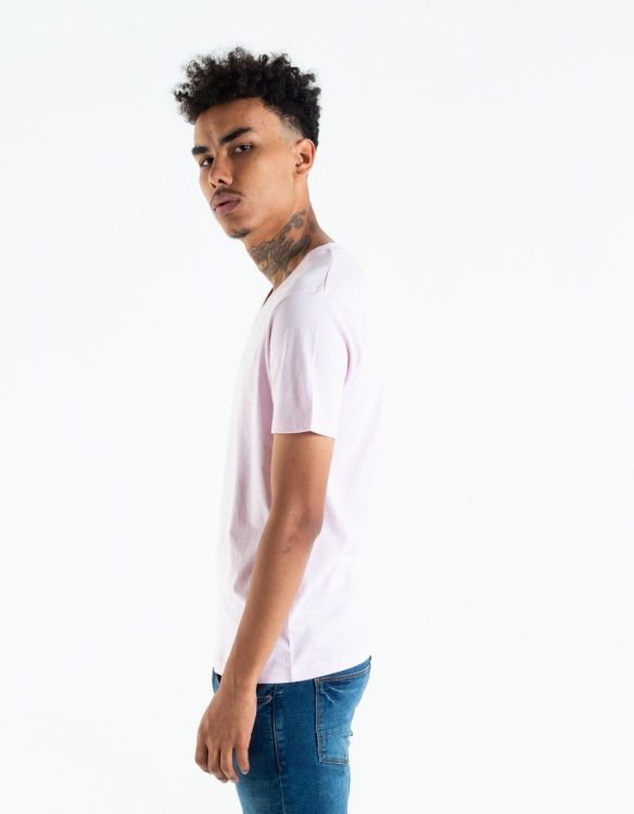 Purple Basic Scott V Neck Tee Winsome Orchid Diesel