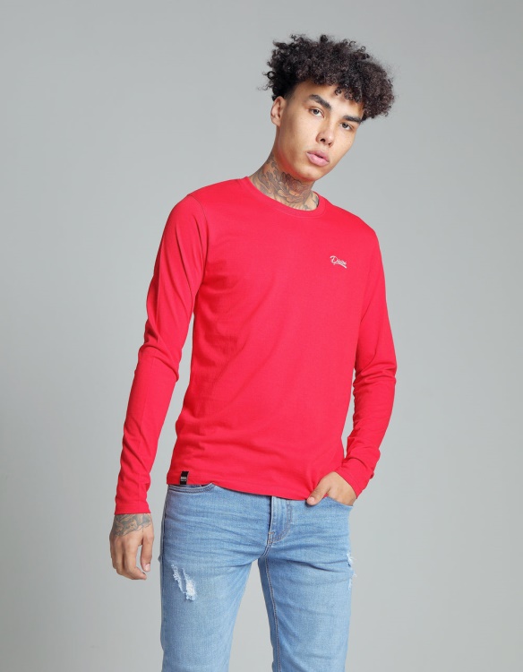 Basic Scott L/S Barbados Cherry Diesel Green