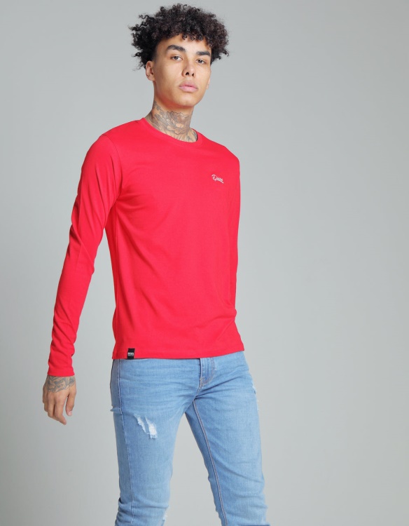 Basic Scott L/S Barbados Cherry Diesel Green