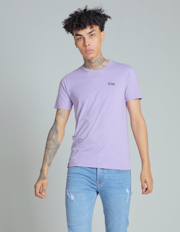 Diesel Basic Matt O Neck Tee Violet Haze Red