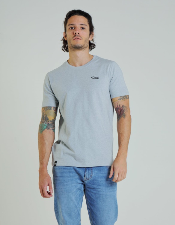 Purple Basic Matt O Neck Tee Arctic Grey Diesel
