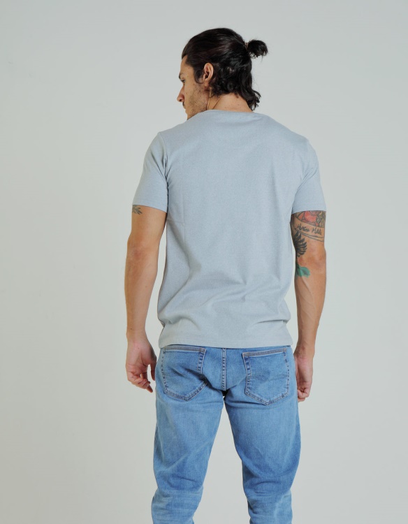 Purple Basic Matt O Neck Tee Arctic Grey Diesel